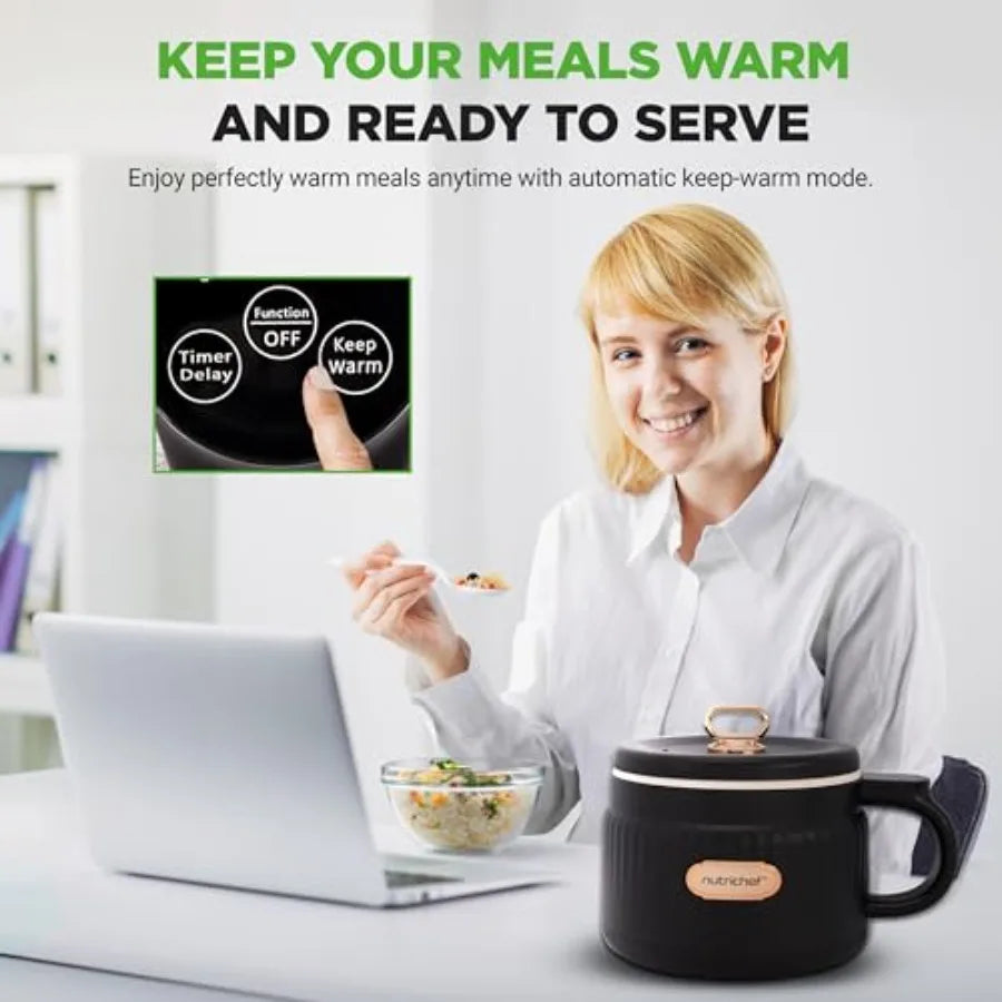 1.6 QT Portable Electric Rice Cooker