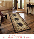 7'10"x10'3" Lodge Black Soft Bear