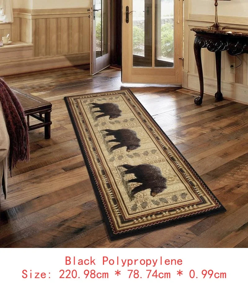 7'10"x10'3" Lodge Black Soft Bear