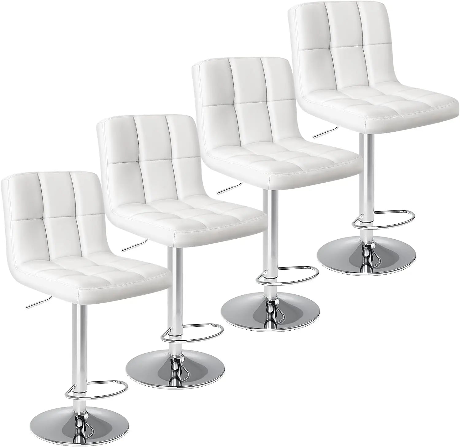 Adjustable Counter Height Swivel Barstools