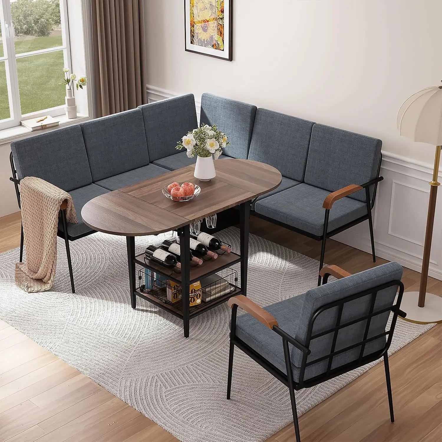 51” Folding Breakfast Nook Corner
