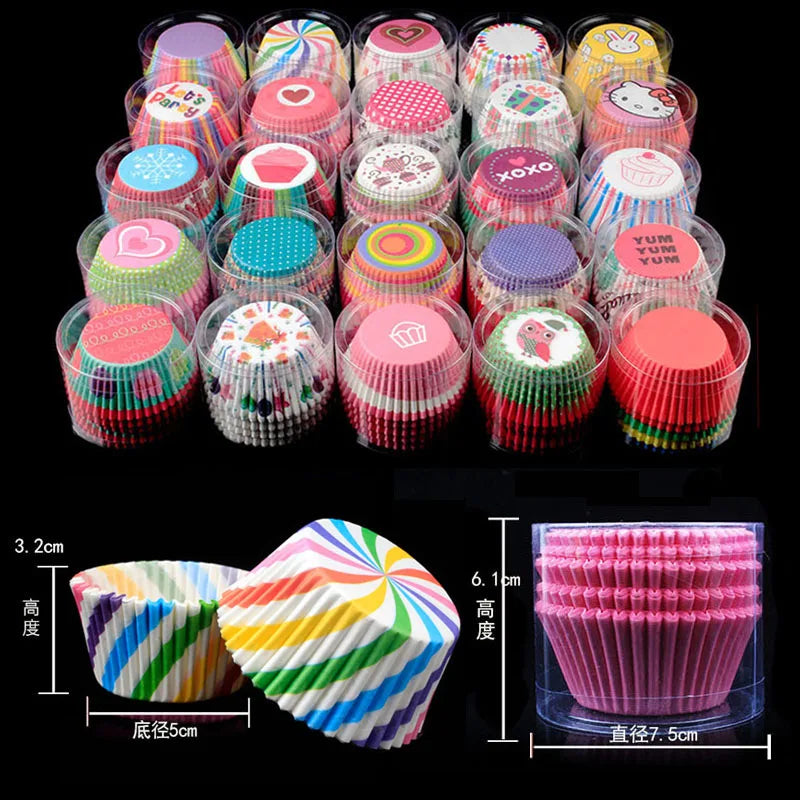 100pcs Muffin/Cupcake Paper Cups