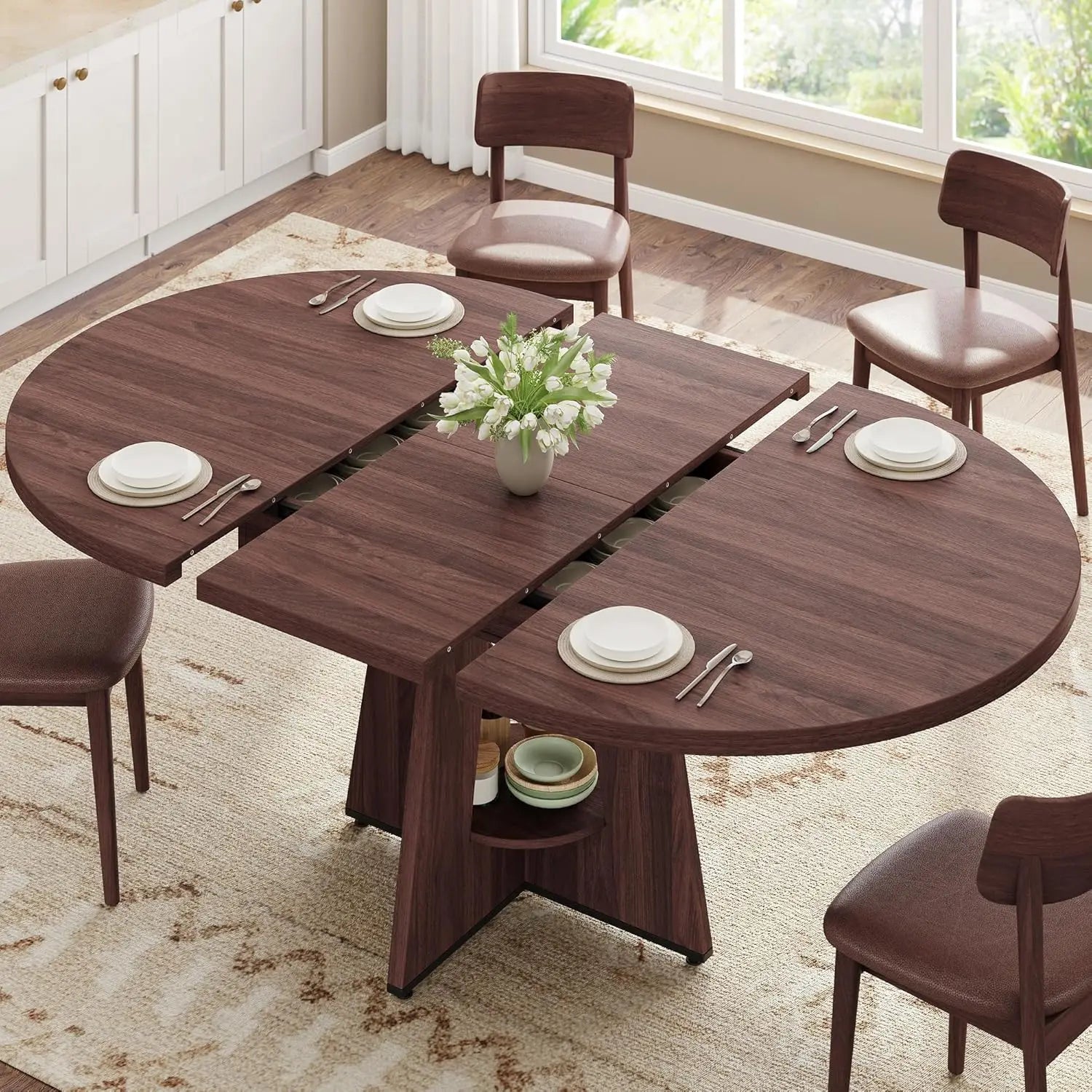 43-59" Extendable Round/oval for 4-8