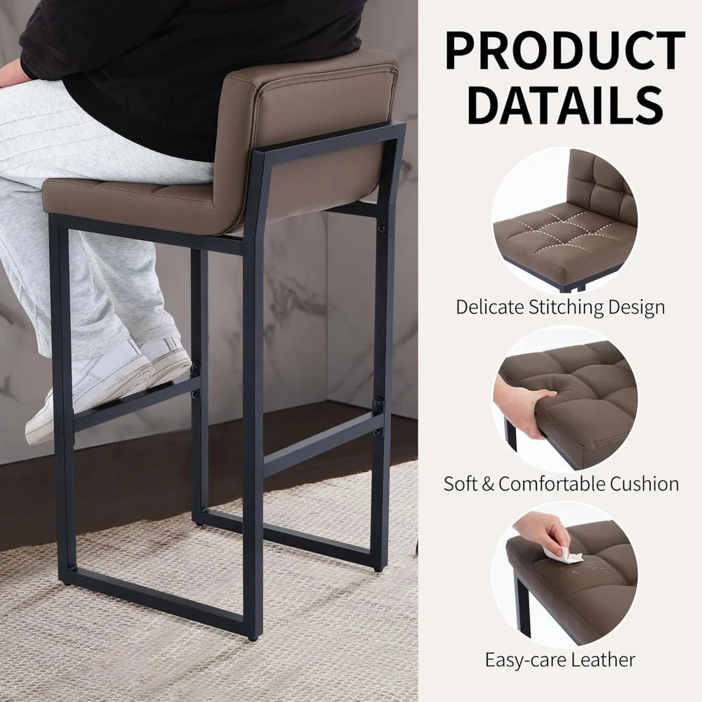 Bar Height upholstered Stools (4)