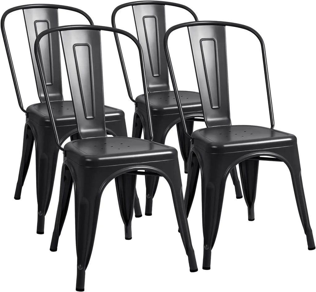 4 Metal Indoor-Outdoor Stackable Classic