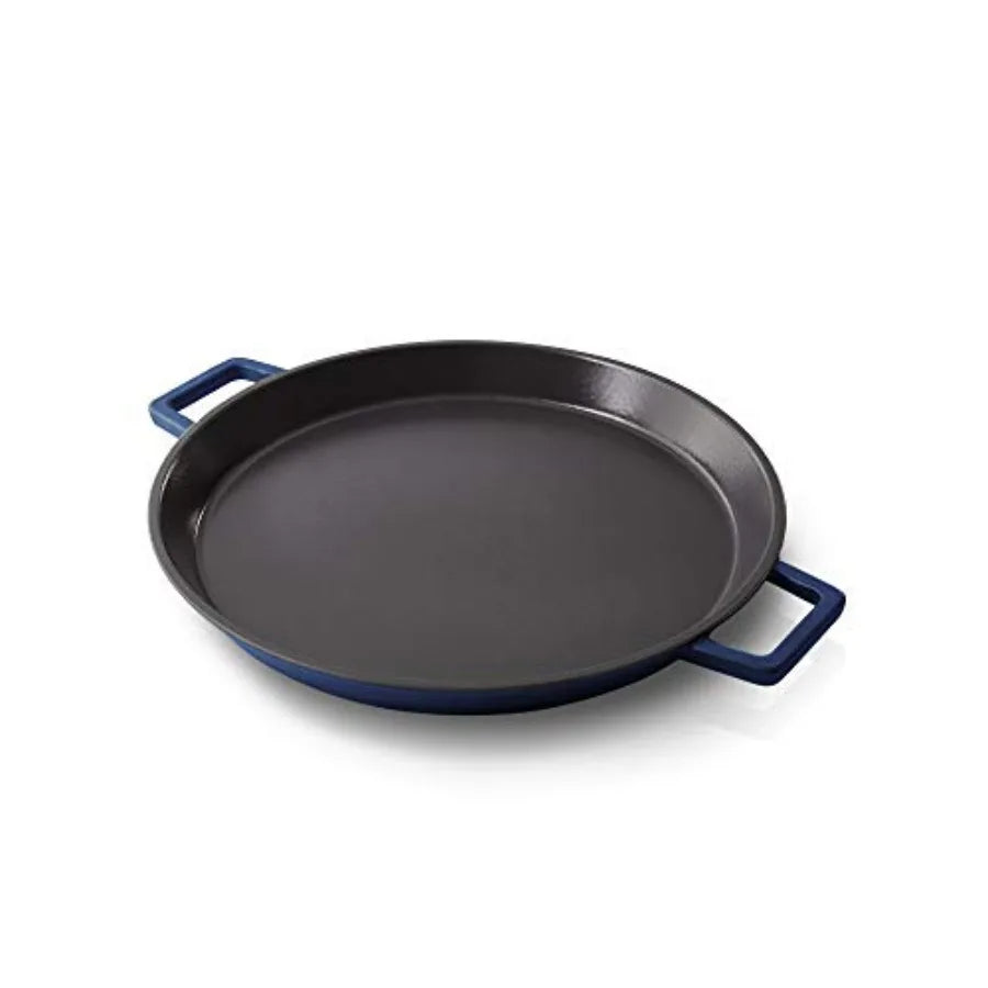 13" Nonstick Cast Iron Dual Handle Pan