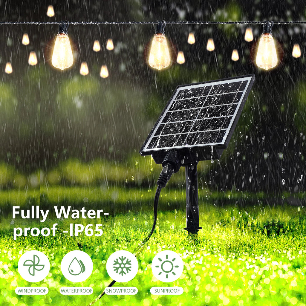 100FT Solar Waterproof String Lights