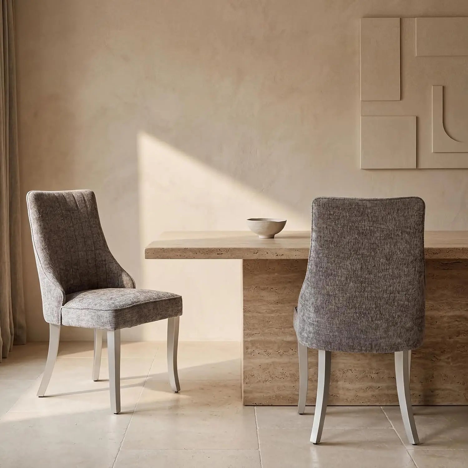 2 Upholstered High Back
