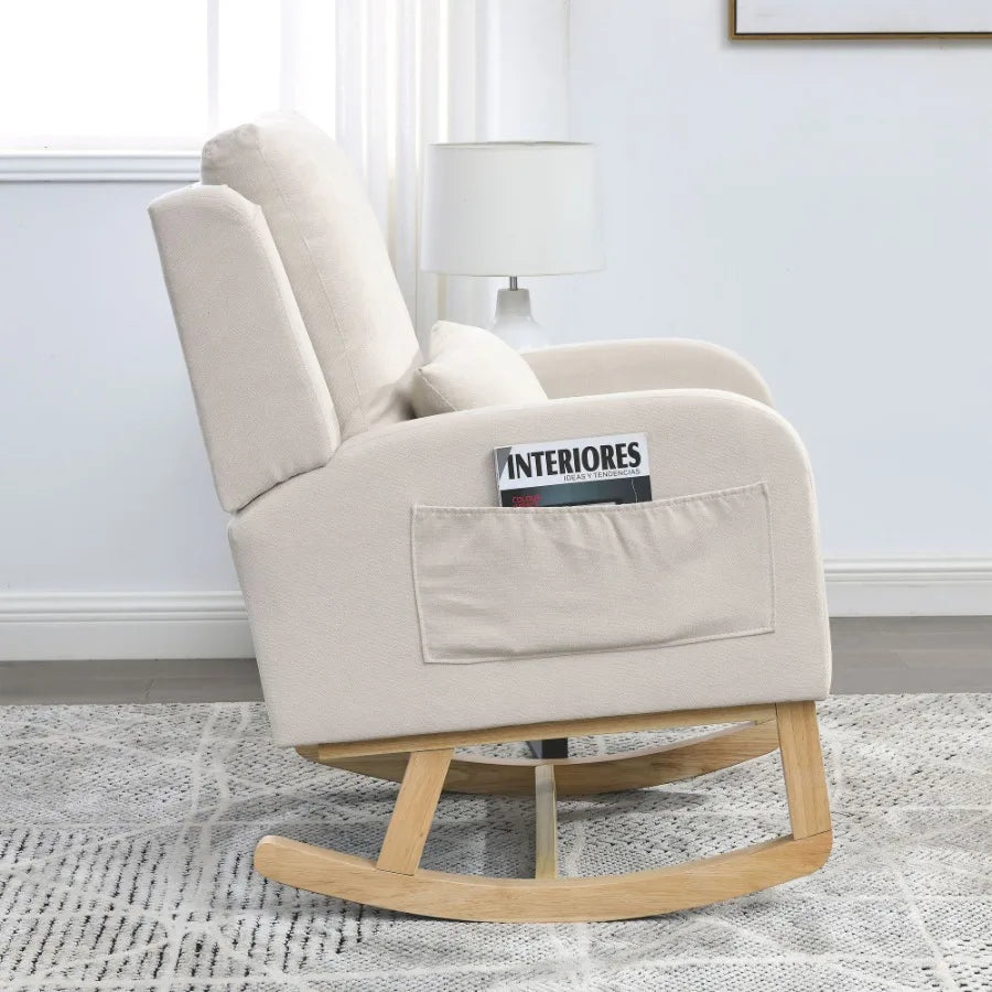 27.5 Modern Accent High Back Rocker
