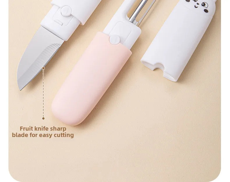 Multifunctional fruit knife two-in-one