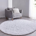 7' Circle Plush White Soft