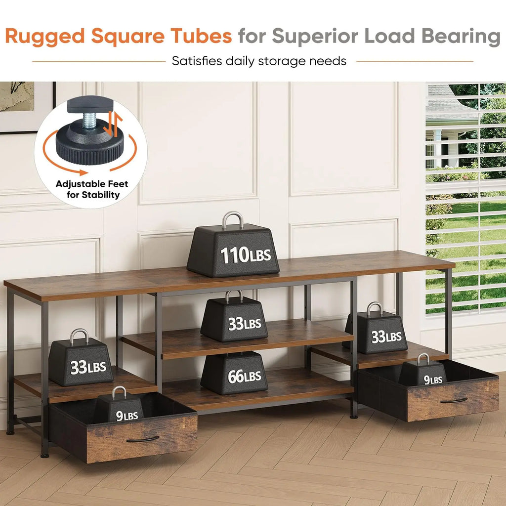 63" Wooden Stand To 75" TV