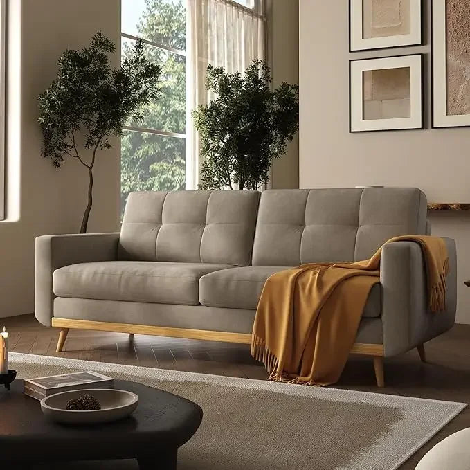 MCM Loveseat Button Tufted