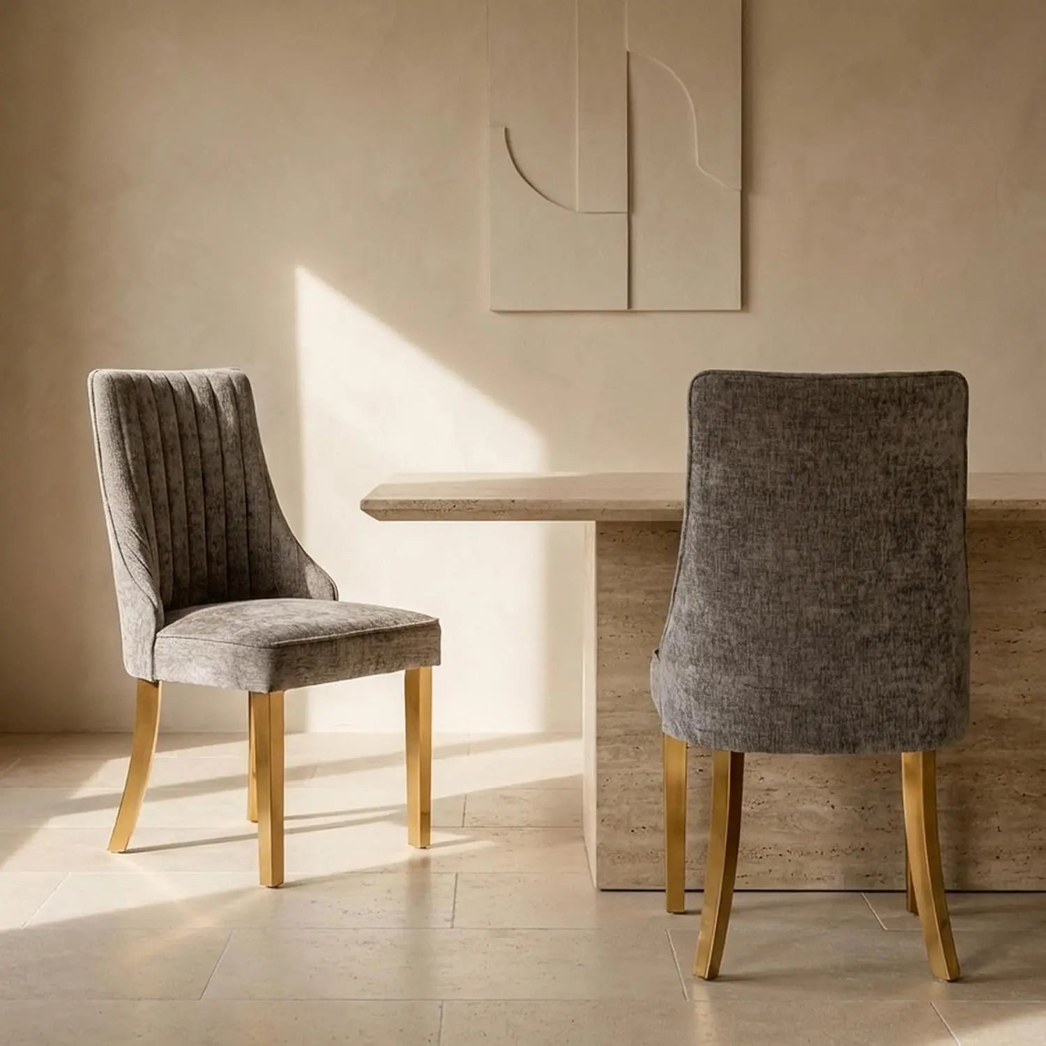 2 Upholstered High Back