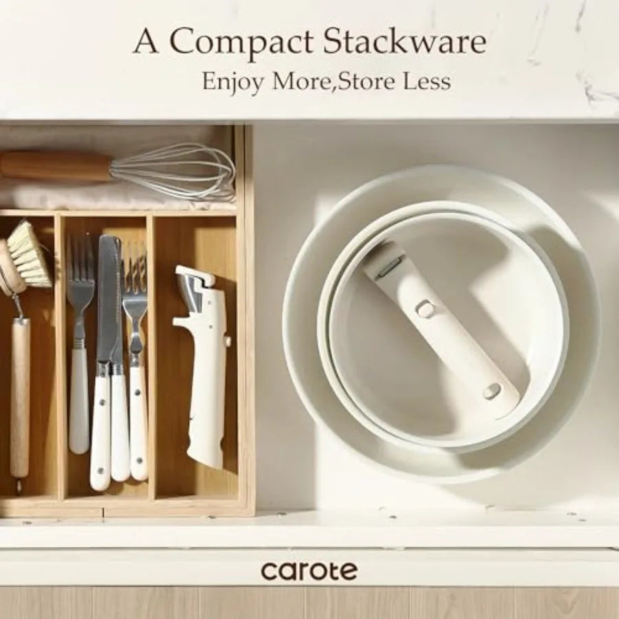 19pcs Pots and Pans Set, Nonstick Cookware
