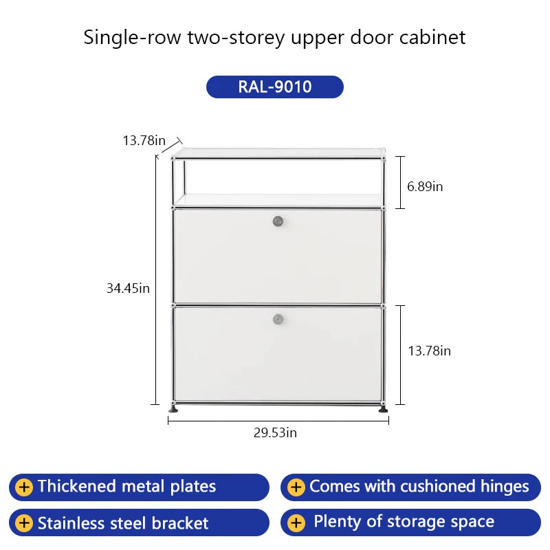 Metal TV Stand W/Cabinets