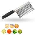 Crinkle Cutter Knife Stainless Vegetable