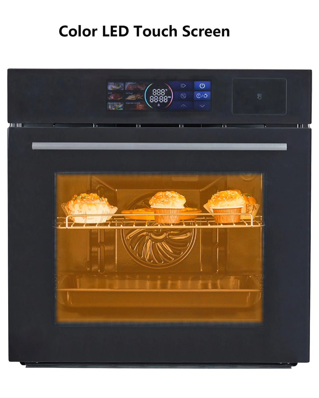 2.5 CF Built-in Electric Wall Oven 8 Cooking Modes