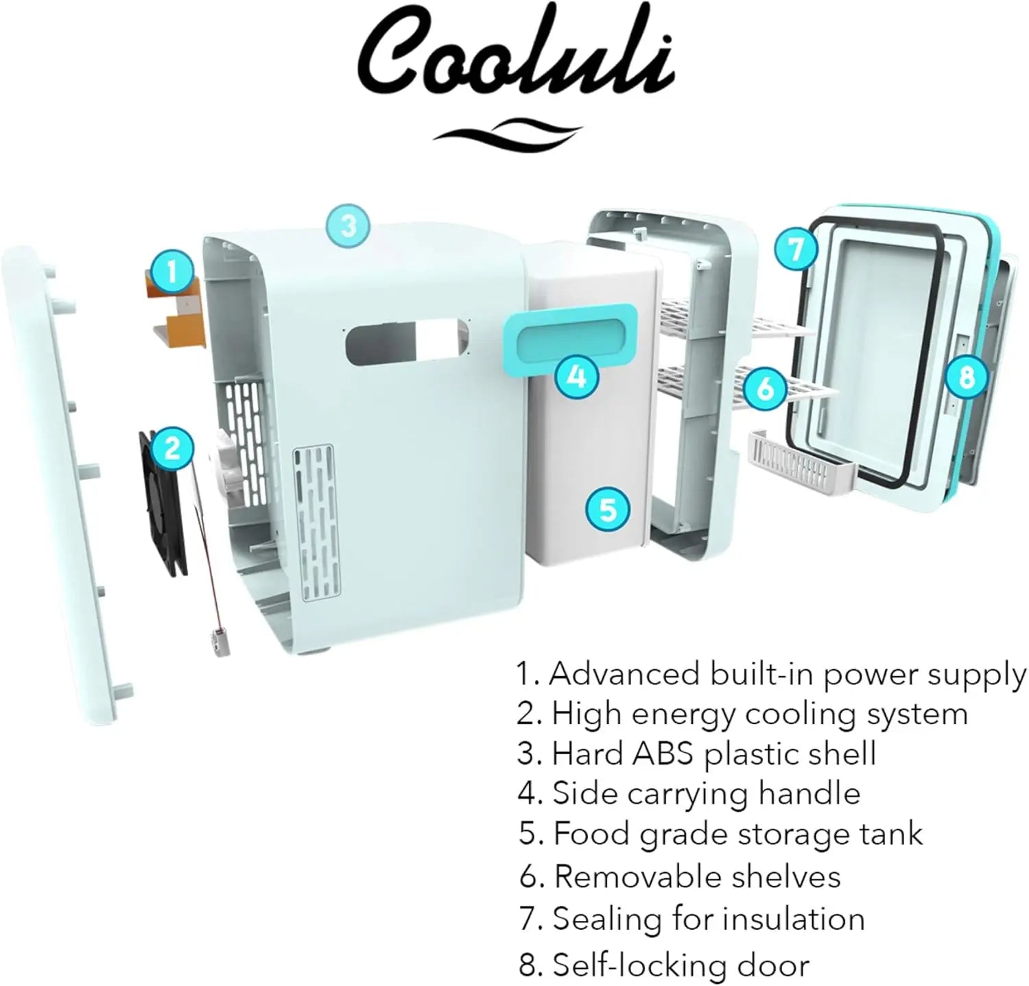 10L Mini Fridge for Bedroom, Car, Office