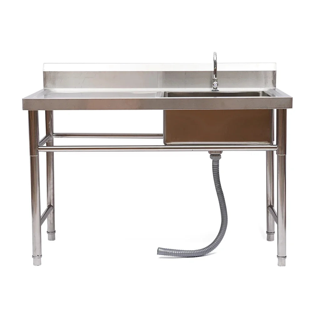 Left Platform Commercial Stainless w/Faucet