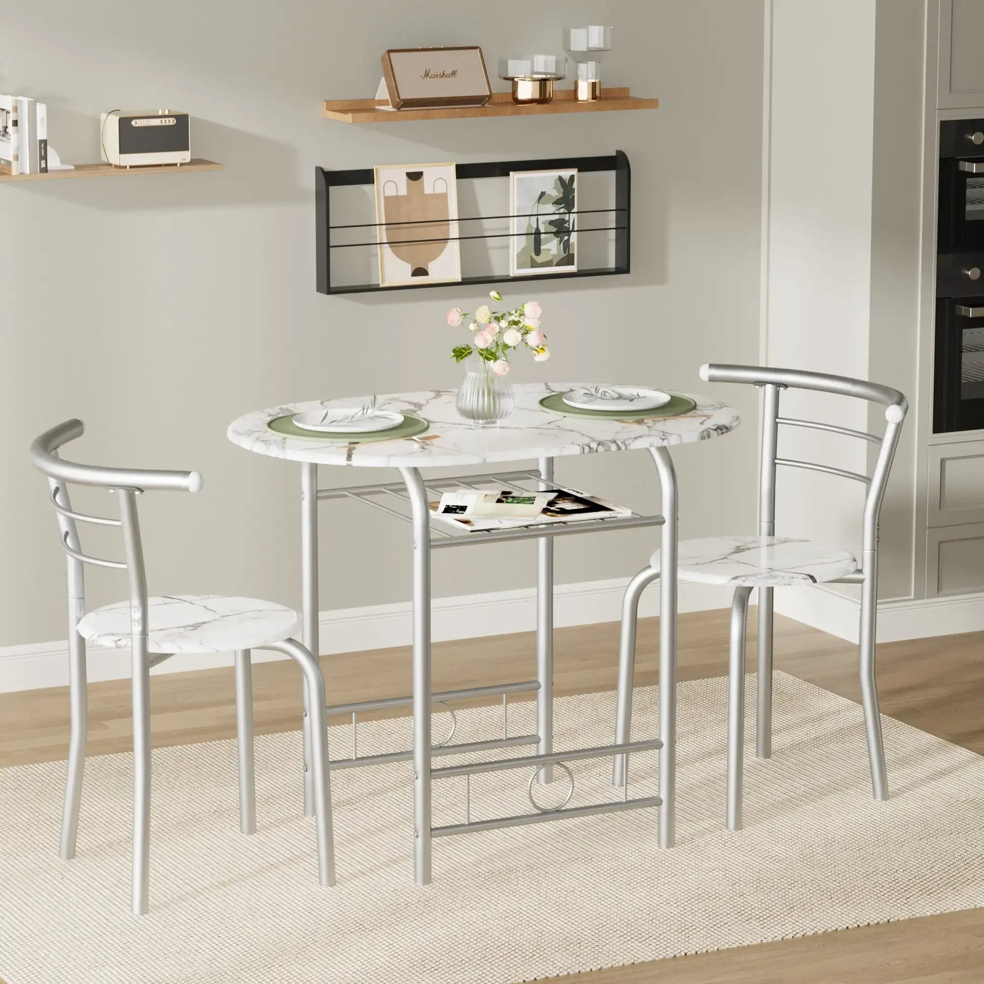 3-Piece Small Kitchen Dining Set