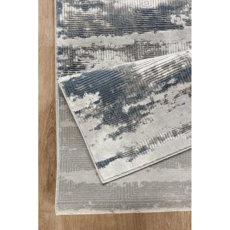 2'7"x9'10" Gray Modern Geometric