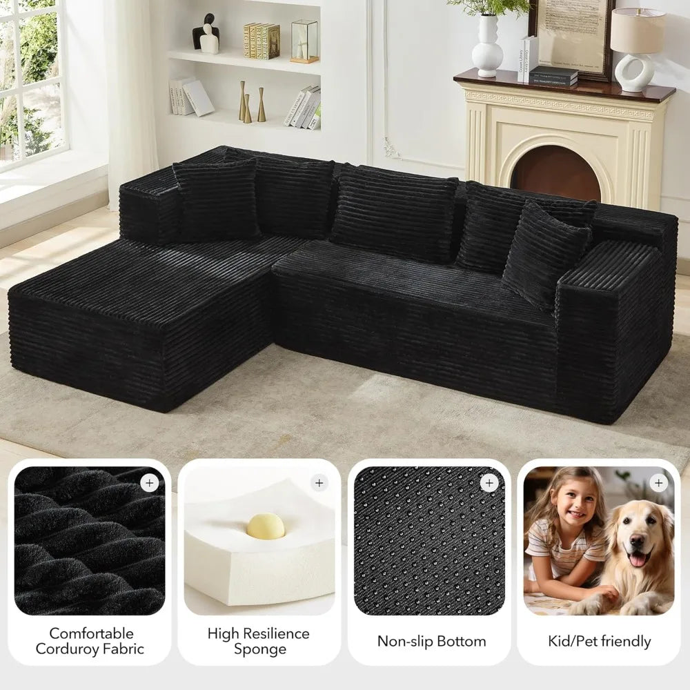 106" Modular Cloud Sectional