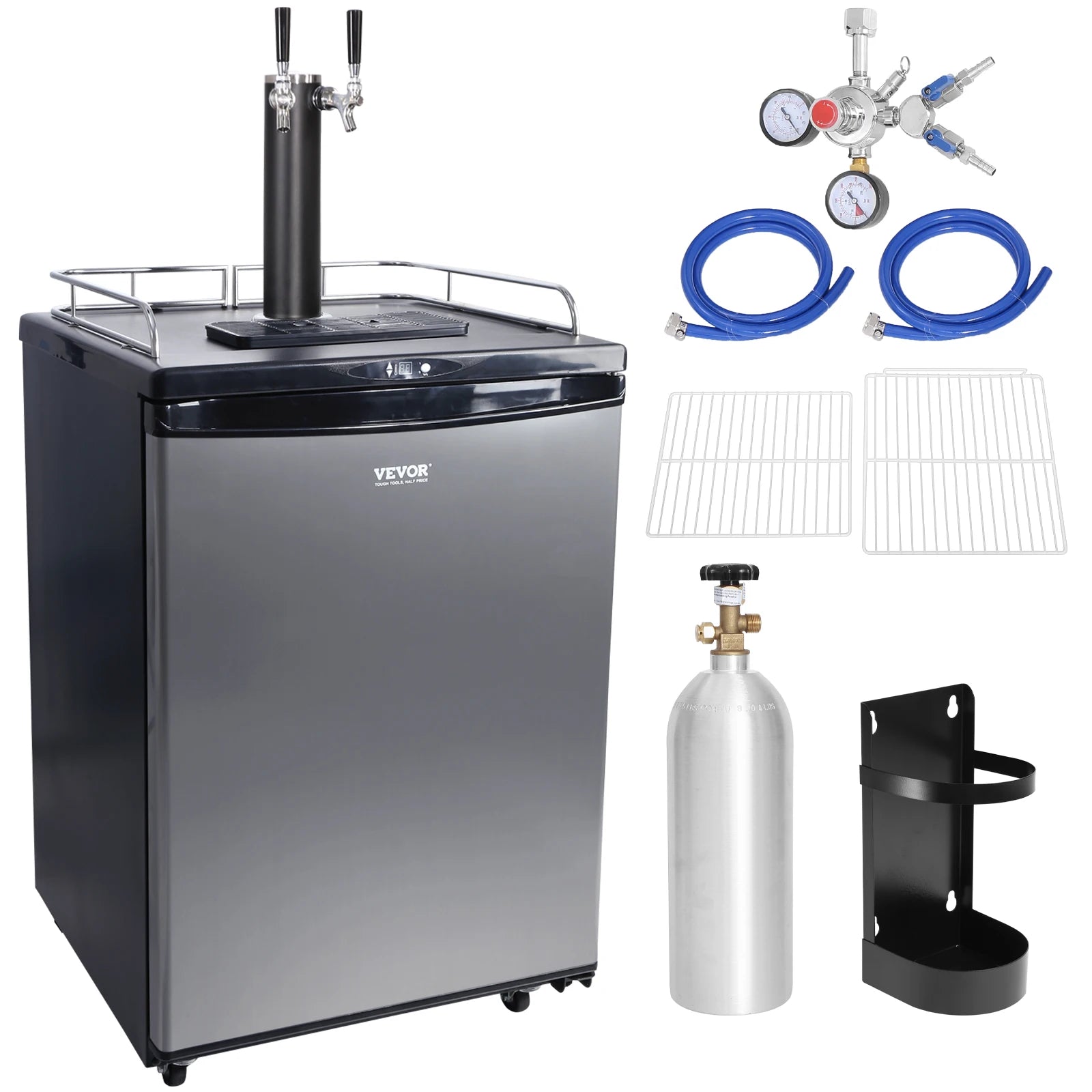 163L Electric Draft Beer Kegerator Cooling Dispenser
