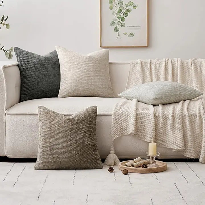 4 Chenille Pillow Covers 20x20