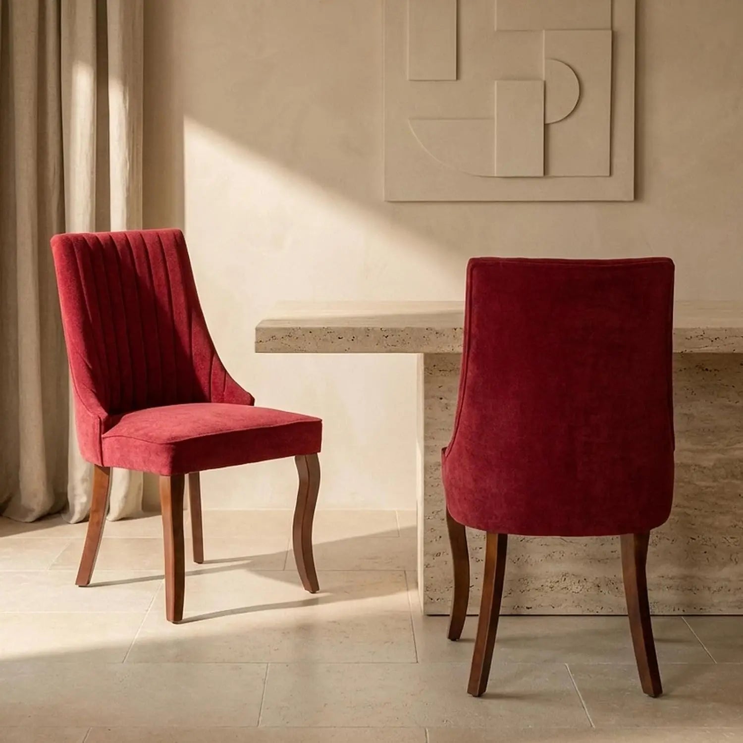 2 Upholstered High Back