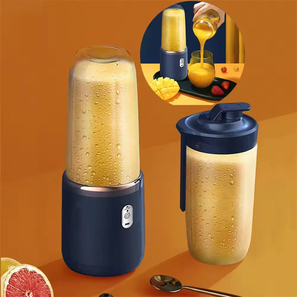 Portable Blender Bottle Electric 6 Blades Multifunction