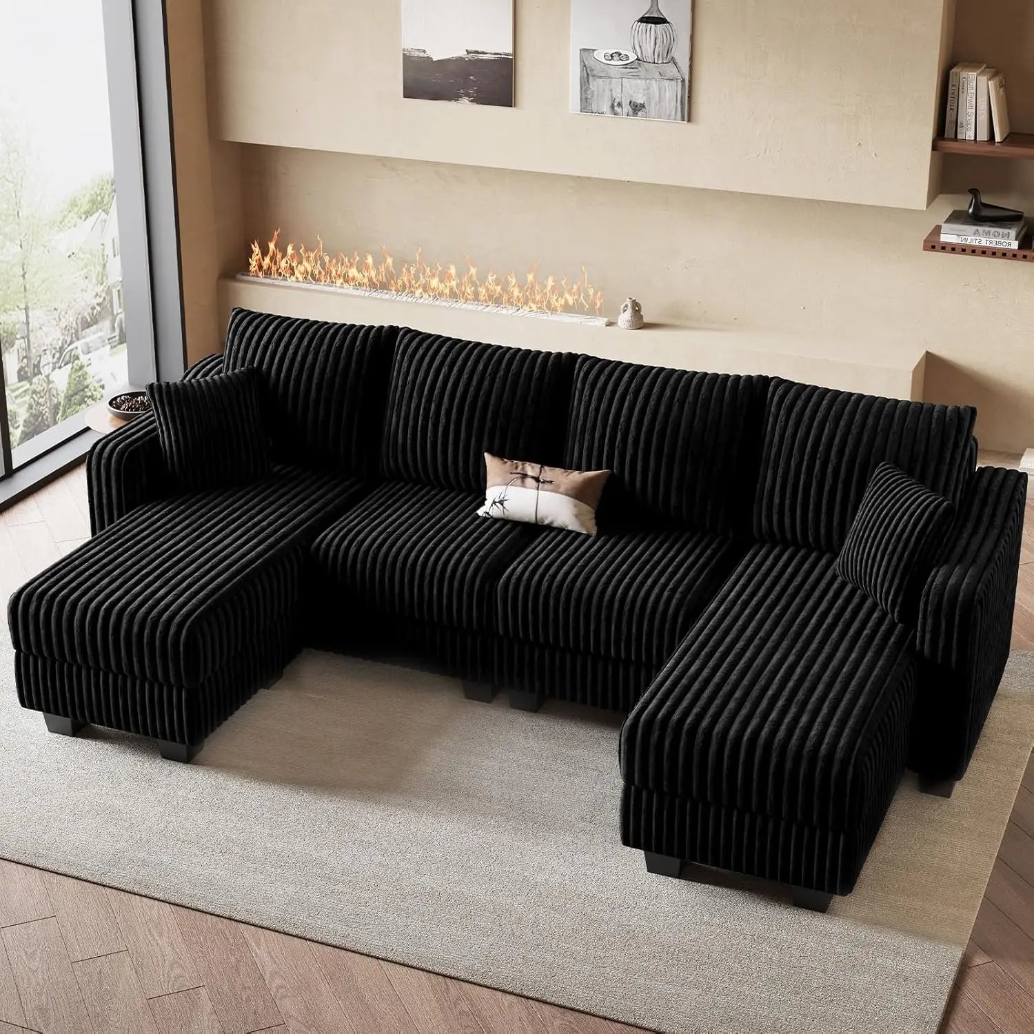 U Shaped Couch w/Reversible Chaises