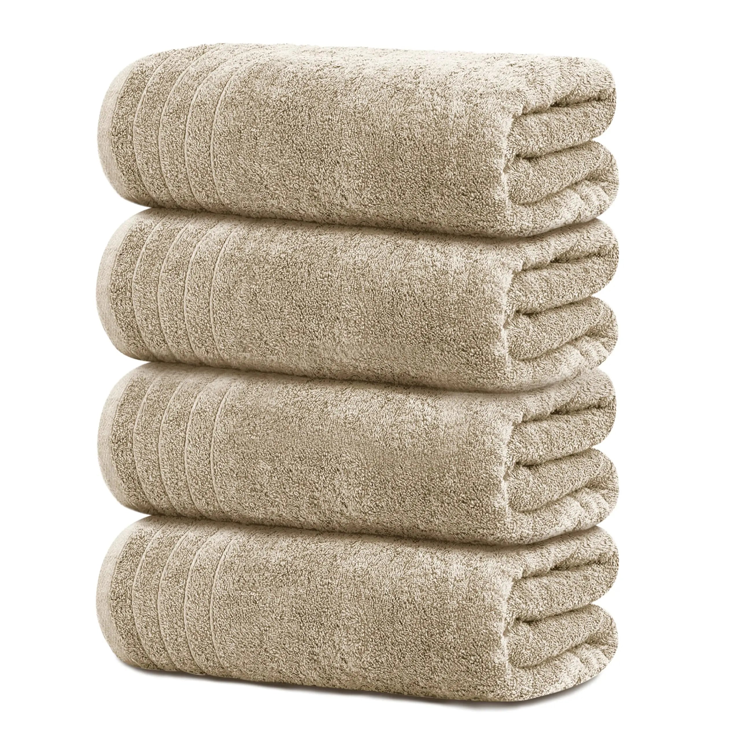 Towels Pack of 4 Extra Large Bath Towels 30 x 60