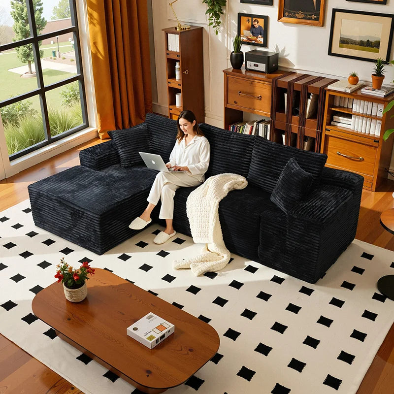 105Inch L-Shaped Living Room Sofa