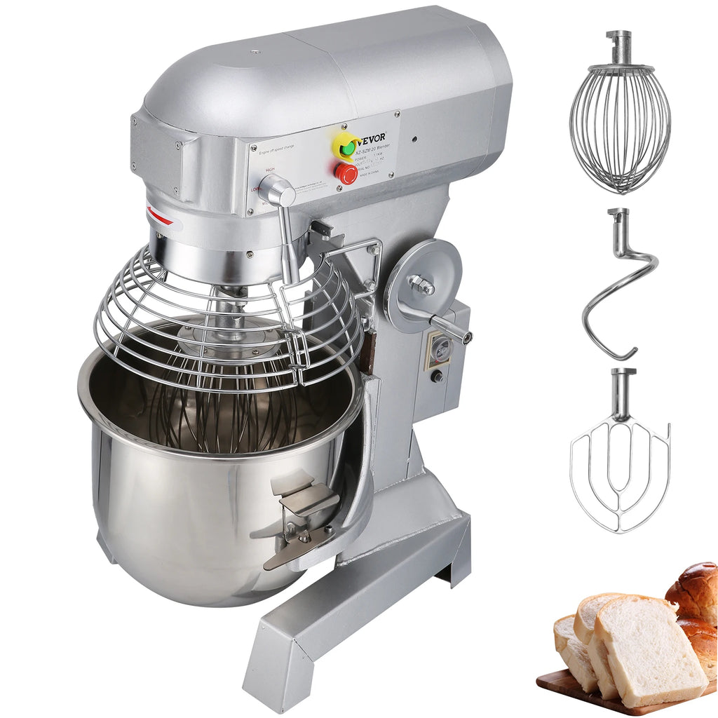 Commercial Food Mixer 10Qt 450W 3 Speeds Adjustable