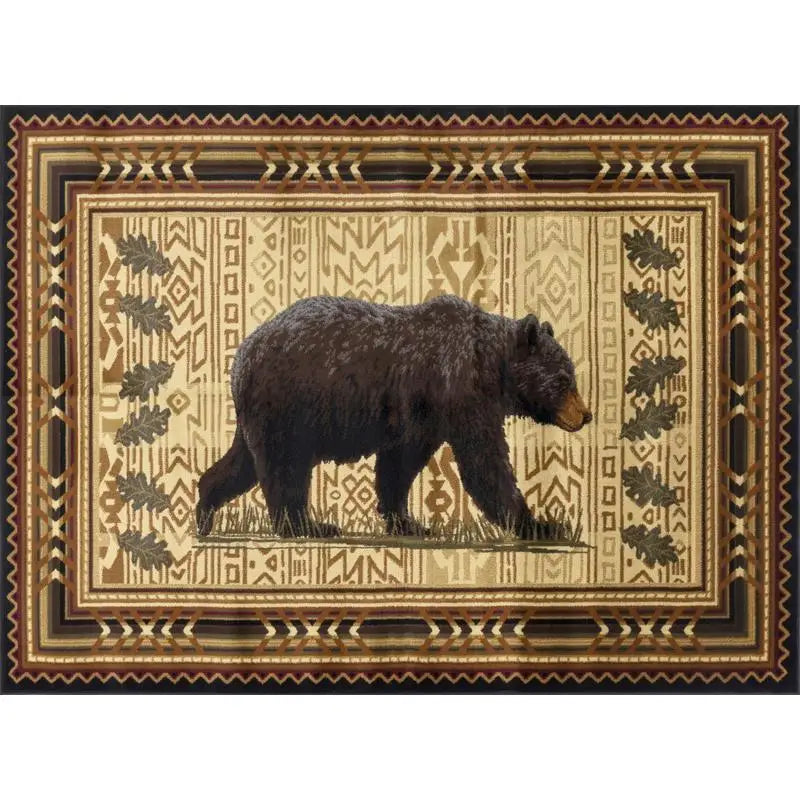 7'10"x10'3" Lodge Black Soft Bear