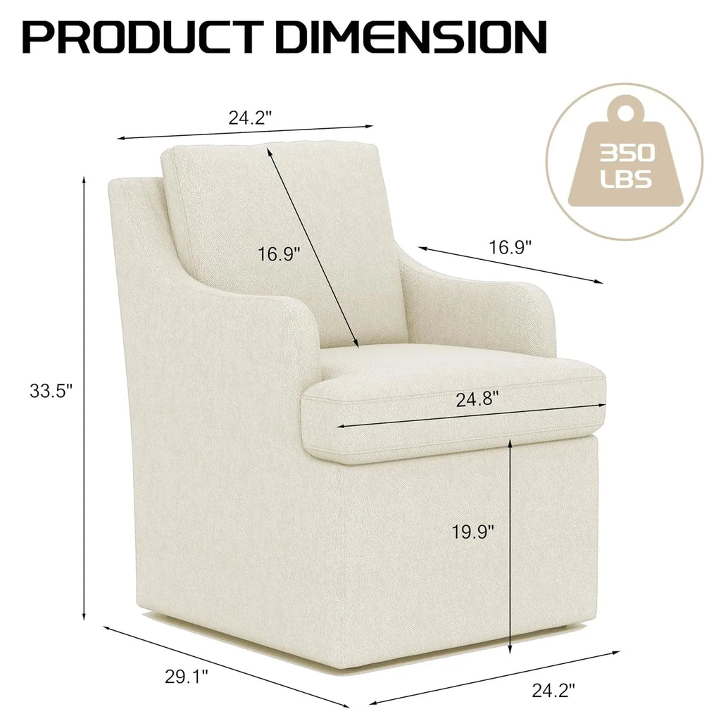 2 Upholstered W/4 Casters