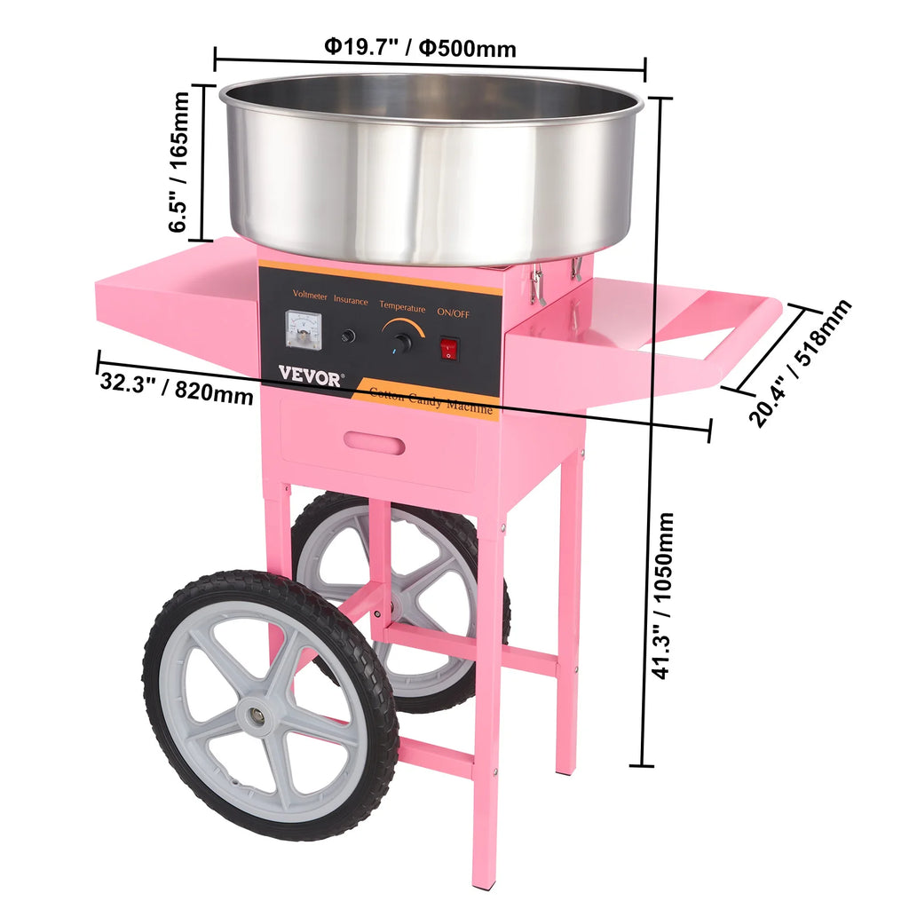 Electric Cotton Candy Machine Commercial Stainless