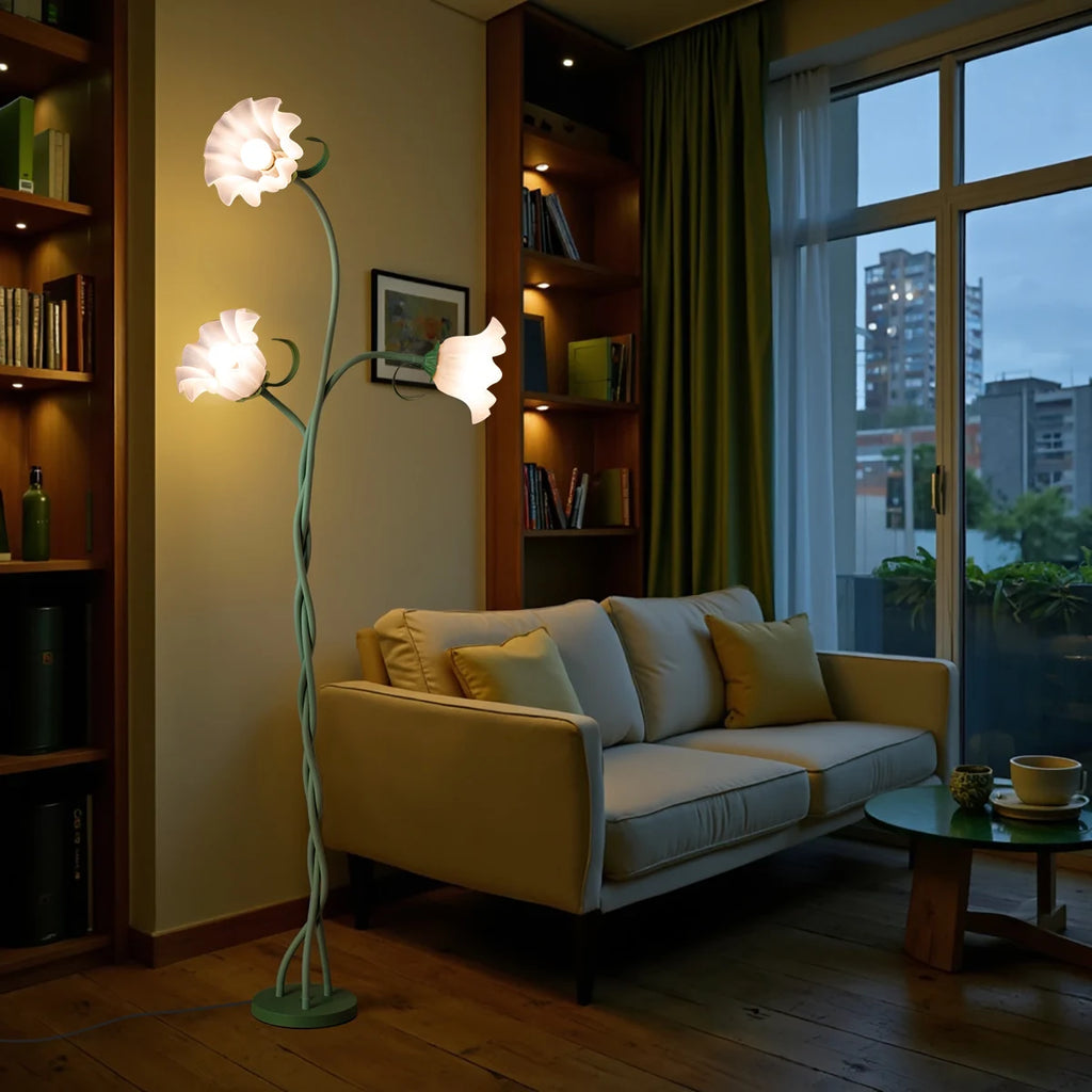 Dimmable Retro 3-Head Flower Lamp