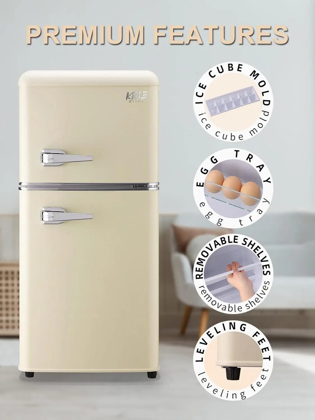 3.2 CF Compact Refrigerator/Freezer