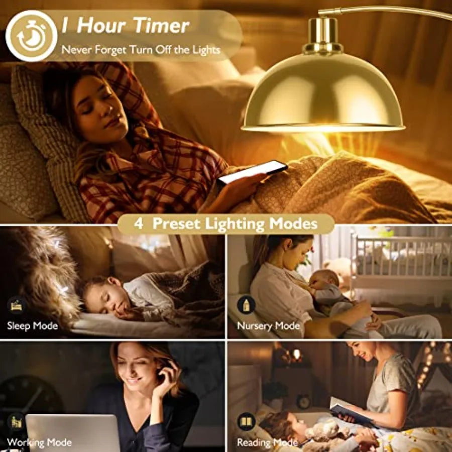Modern Gold Arc Lamp