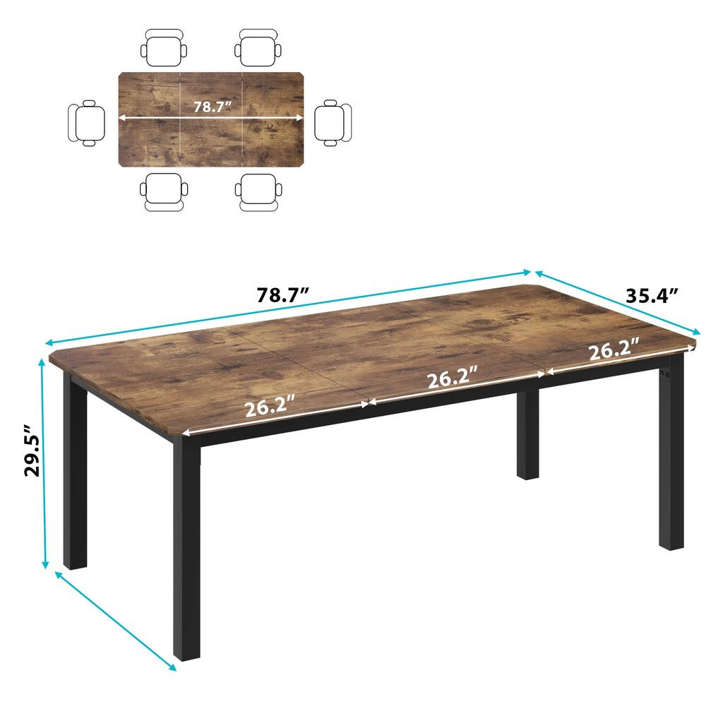 78" for 6-8 Rectangular