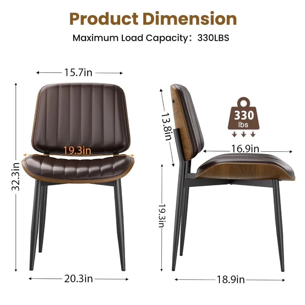 4 MCM Upholstered PU Leather