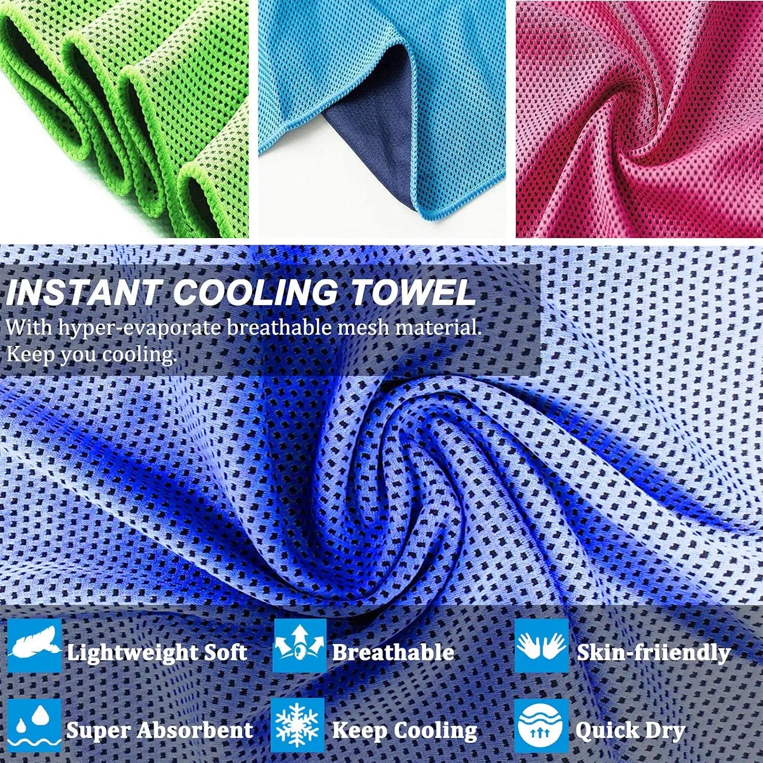 Cooling Towels 4 Pack 40x12