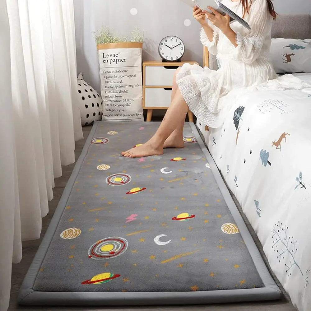 6'7"x7'10" Velvet Memory Foam