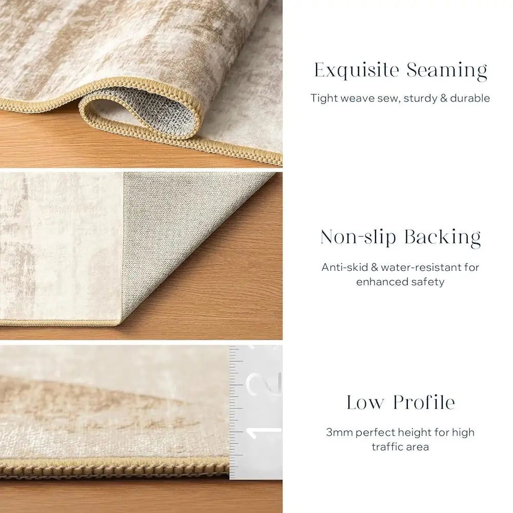 6'X9' Large Muted Washable