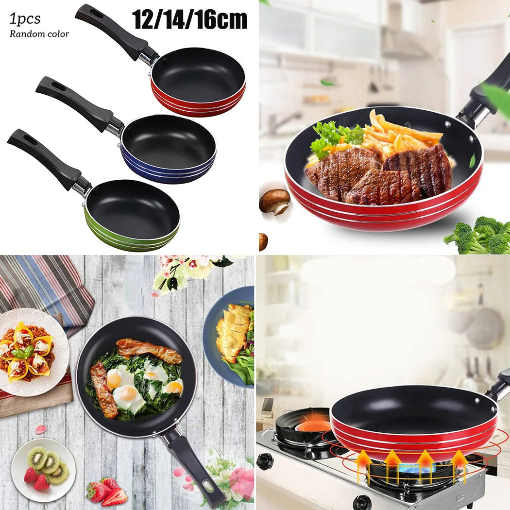 12cm/14cm/16/18cm Mini Frying Pan Non-Stick Steel