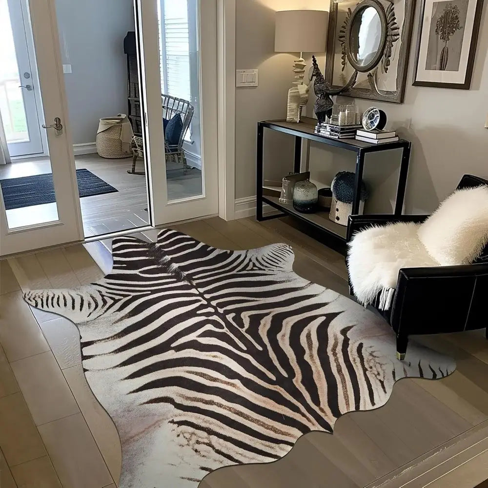 3x4  Faux Zebra Cowhid