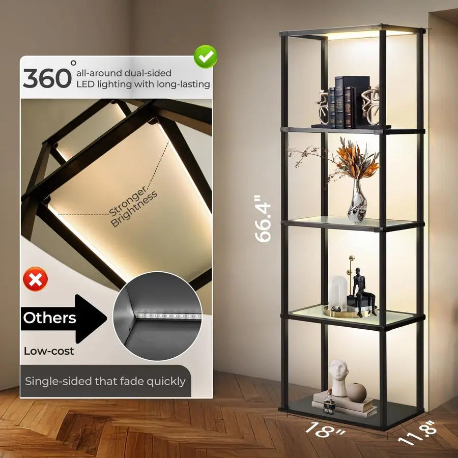 Sturdy Display Shelf LED Lamp