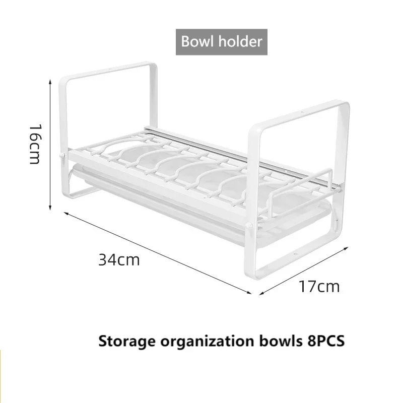 Stackable Drawer Bowls and Plates Organizer